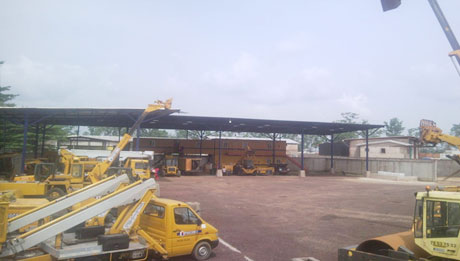 Hangar et Containeurs montés